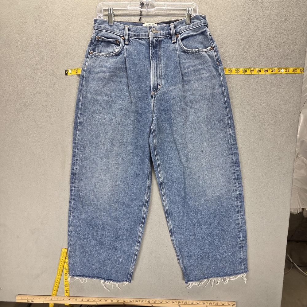 Agolde Light Blue Wide Leg Flare Jeans